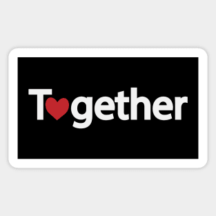 Together artistic text design Sticker